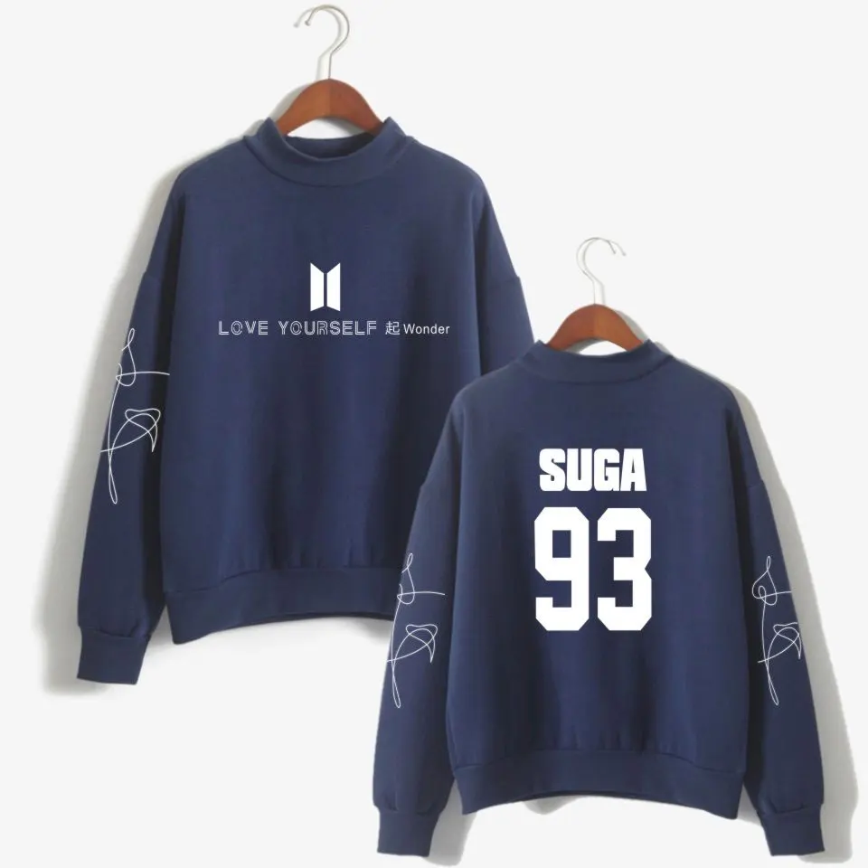 2018 BTS любовь Yourelf Bangtan мальчиков Мода хлопок k pop толстовки Для женщин поклонниц