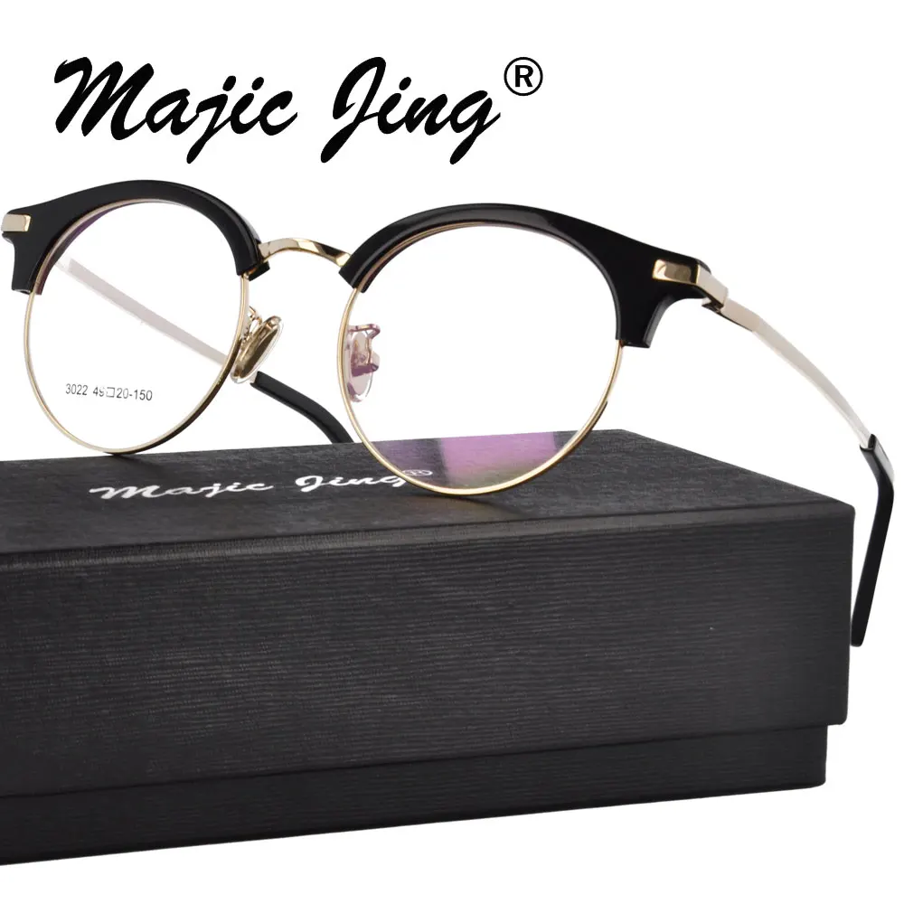 

Оптические оправы Magic Jing из ацетата и нержавеющей стали RX GM3022