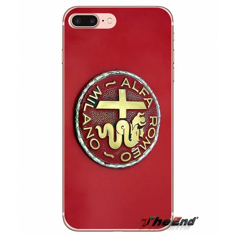 Для Samsung Galaxy J1 J2 J3 J5 J7 A3 A5 A7 2015 2016 2017 J530 J730 Fundas Coque Super car Alfa Romeo Логотип ТПУ силиконовый