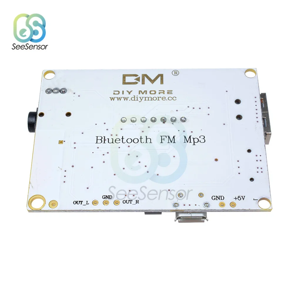СВЕТОДИОДНЫЙ цифровой дисплей беспроводной Bluetooth FM MP3 декодирующая плата TF Micro SD