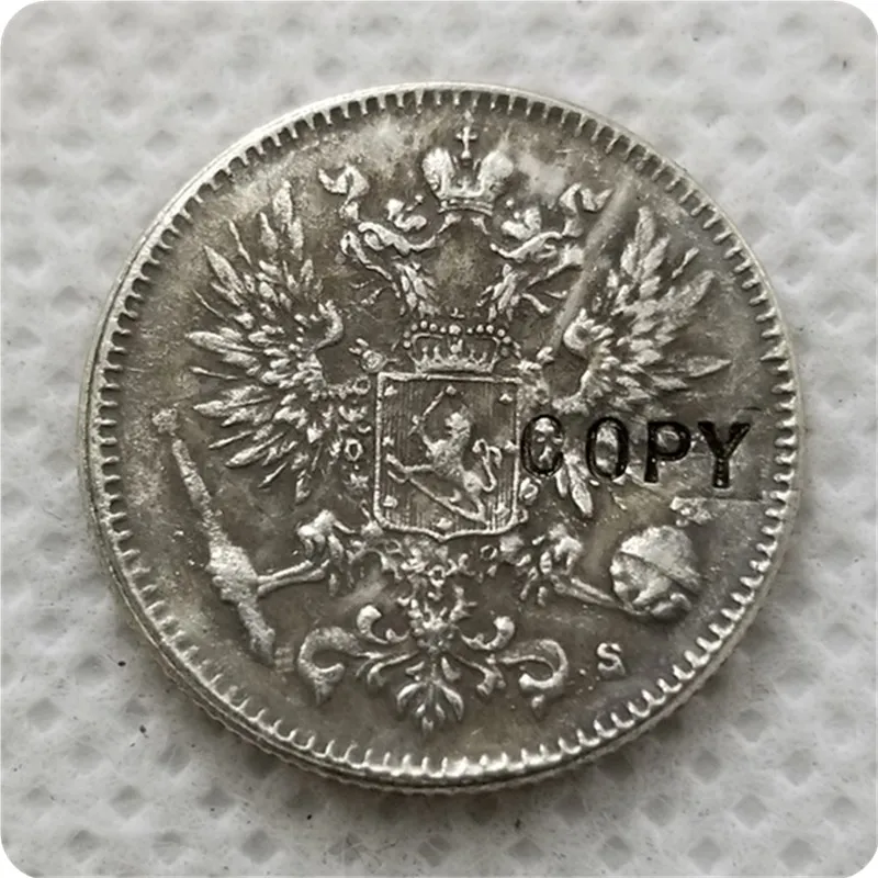 Финляндия 50 пенния 1876 S копия монет|Безвалютные монеты| |