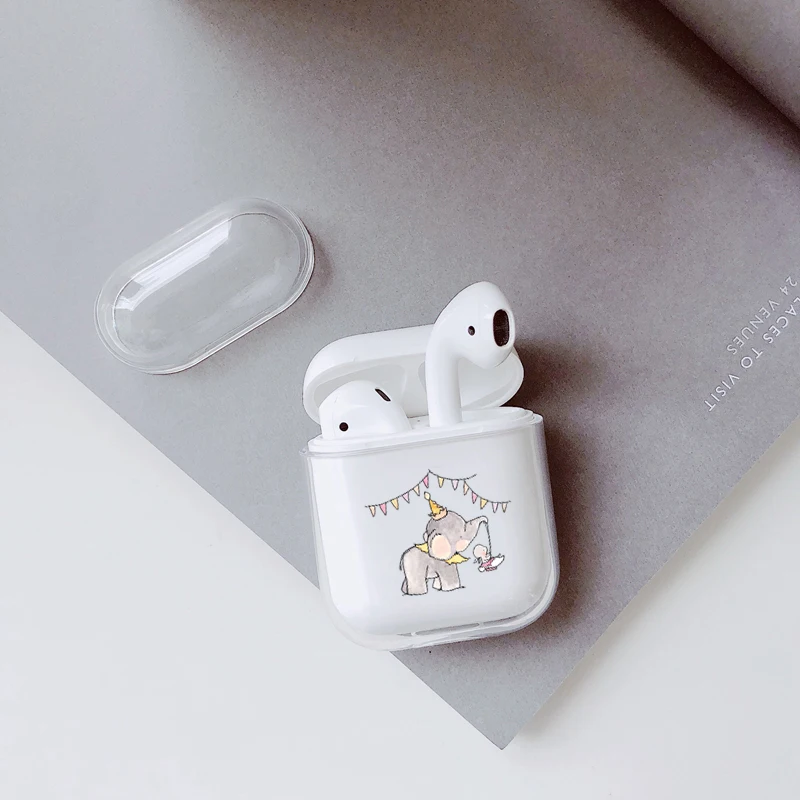 Значок воды Чехлы для Airpods чехол прозрачный беспроводной наушники зарядный Apple
