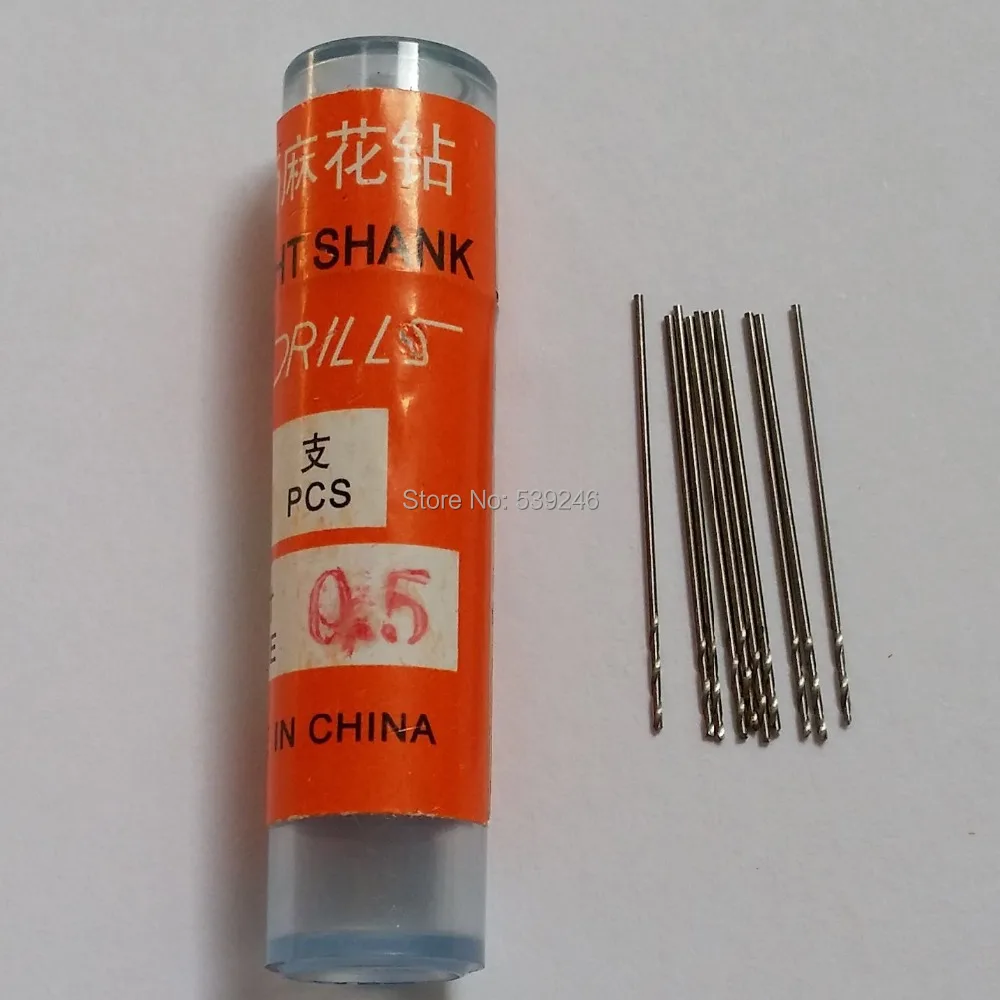 20 шт. Micro HSS 0.5 мм Высокоскоростной Стали Цилиндрическим Хвостовиком Сверла