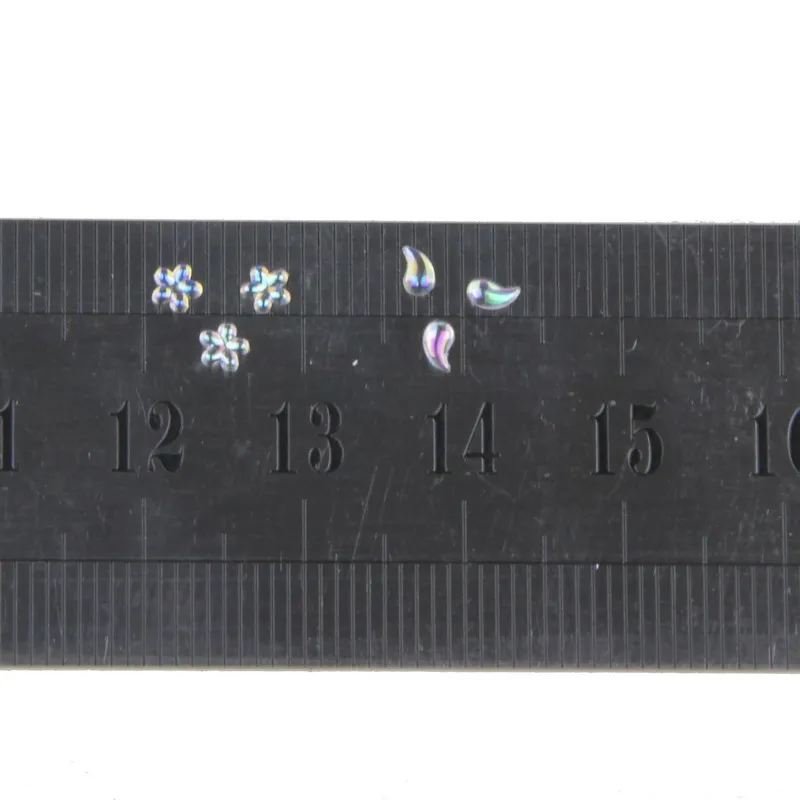 Акриловое украшение для ногтей колесо цветок в форме слезы смесь Блеск украшения