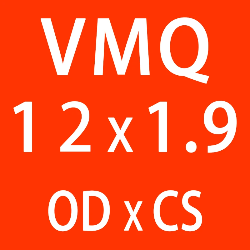 10 шт./лот красные силиконовые кольцо из силикона/VMQ-хомут с круглым воротником для мальчиков и девочек 1,9 мм Толщина OD5/6/7/8/9/10/11/12/13 мм резиновое уплотнительное кольцо шайба - Цвет: OD12mm