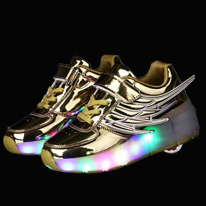 2019 Boys Girls Shoes Luminous Sneakers Glowing Children Casual With LED Light up Sport | Детская одежда и обувь