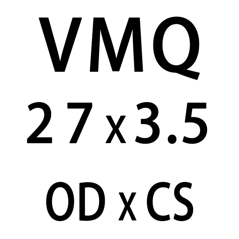 5 шт./лот белый силиконовым кольщом силикон/VMQ-хомут с круглым воротником для мальчиков и девочек 3,5 мм Толщина OD24/25/26/27/28/30 мм резиновое уплотнительное кольцо резиновые уплотнения прокладки, шайбы - Цвет: OD27mm