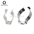 Металлический держатель T5 T8 для клиновидной трубки, 50 шт., светодиодный держатель для флуоресцентного светильника, легко устанавливается