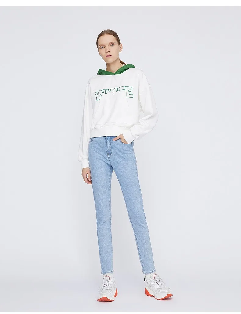 Toyouth New Autumn White Sweatshirts for Women Long Sleeve Ulzzang Hoodies Letters Printed Casual Pullover Harajuku Tops Moletom