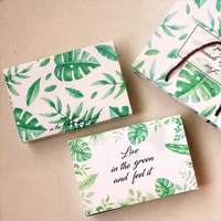 green leaf ins style bakery package cookie dessert candy packing box party supply favors handmade gift wrapping box supplies