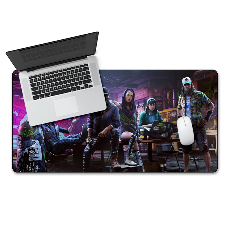 Большой коврик для мыши FFFAS 80x40 см скоростных игр игровой Eat Chicken модный ноутбука в