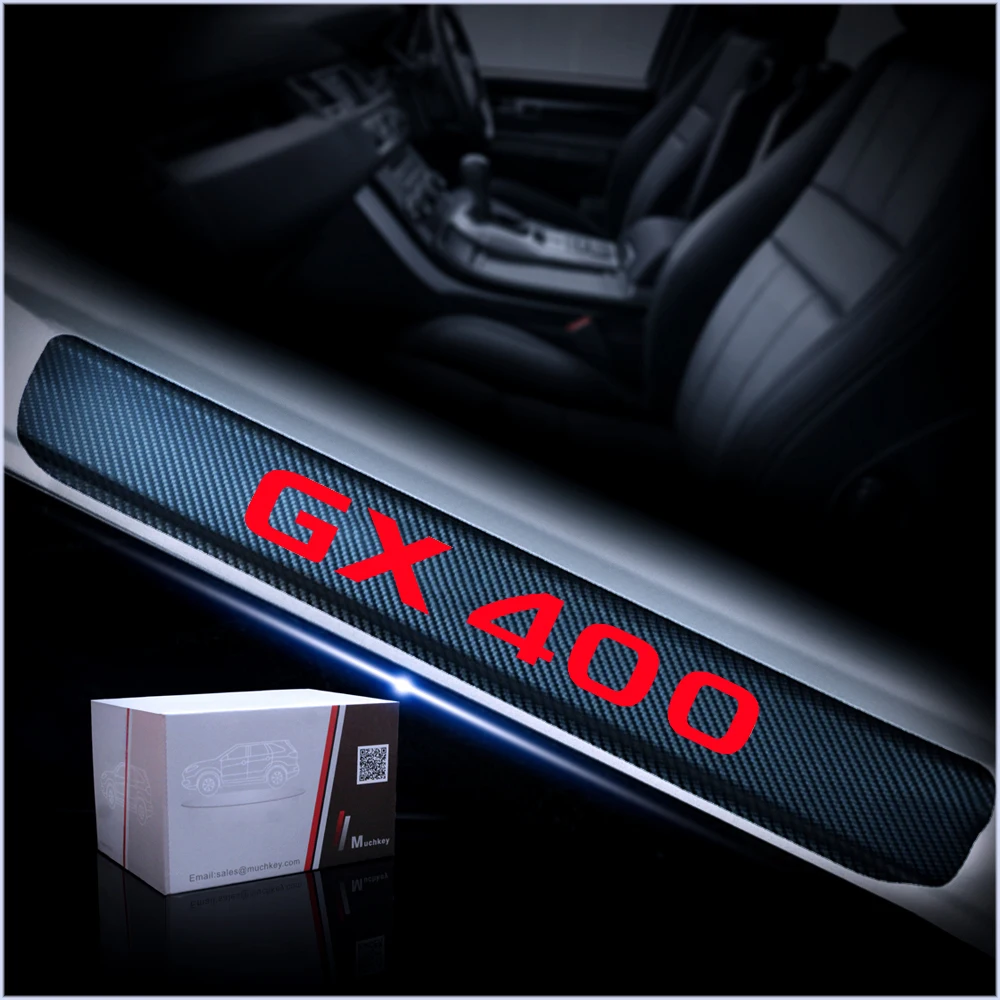 4D Наклейка на порог из углеродного волокна Накладка для Lexus GX400 HS250h IS300 LC500h LX570