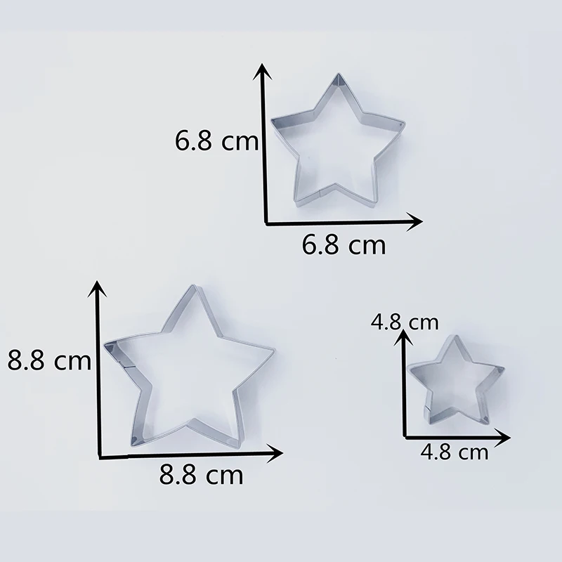 KENIAO Basic Stars Hearts Circles (Rounds) Flowers (Scalloped Edge) &amp Squares Cookie Cutters Set-15 шт.-нержавеющая сталь |