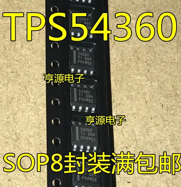1 шт. TPS54360 TPS54360DDAR 54360 лапками углублением SOP-8