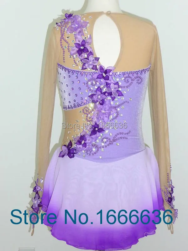 

2016 Hot Sales Figure Ice Skating Dresses For Girls New Brand Vogue Figure Skating Competition Customized Dress DR2970