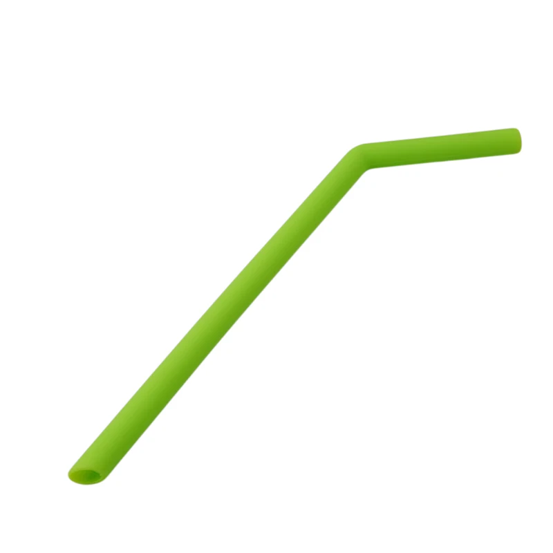 Силиконовые многоразовые трубочки с чистящей щеткой 6 шт. Соломинки + 2 соломенные