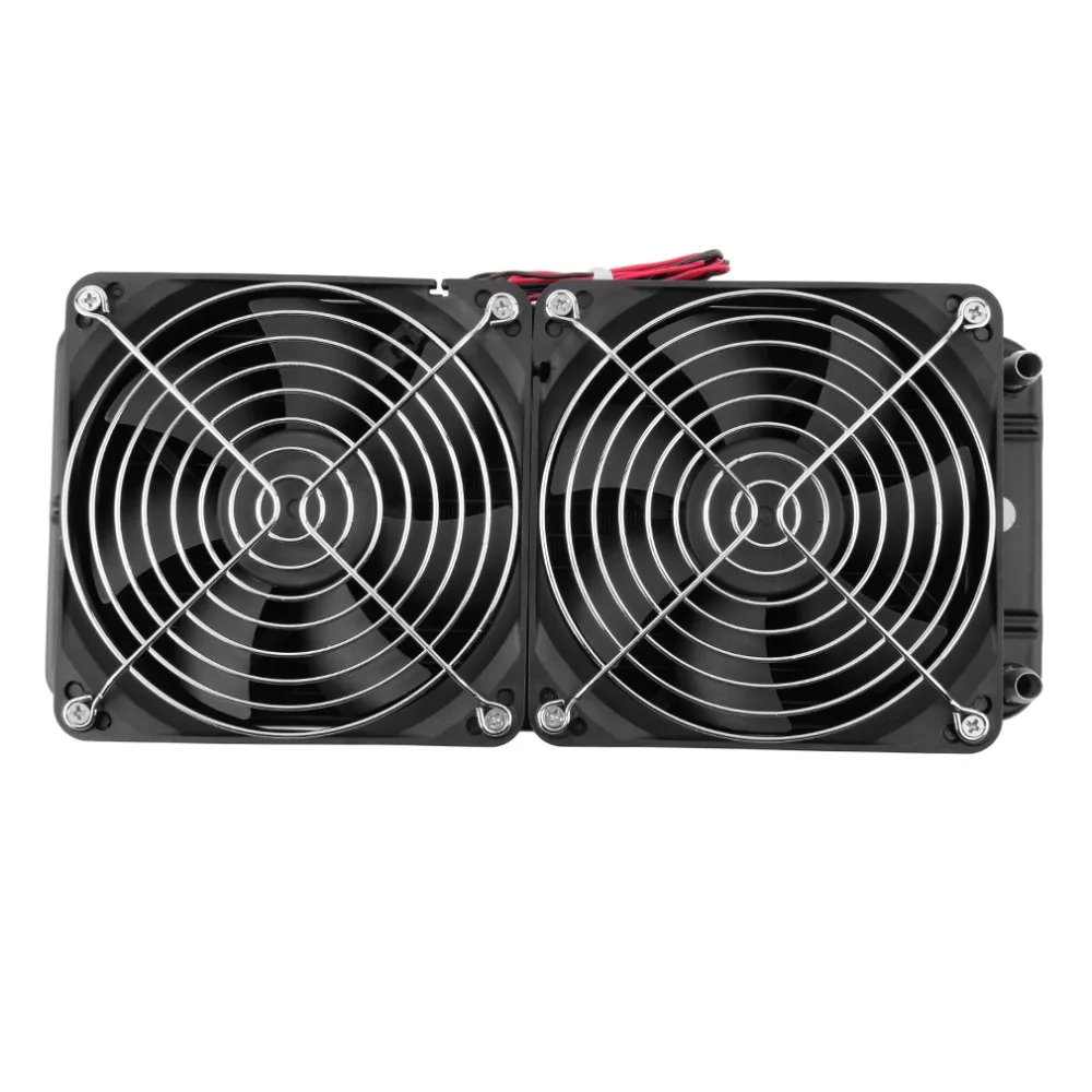 Вентилятор радиатора для компьютера с водяным охлаждением черный чистый