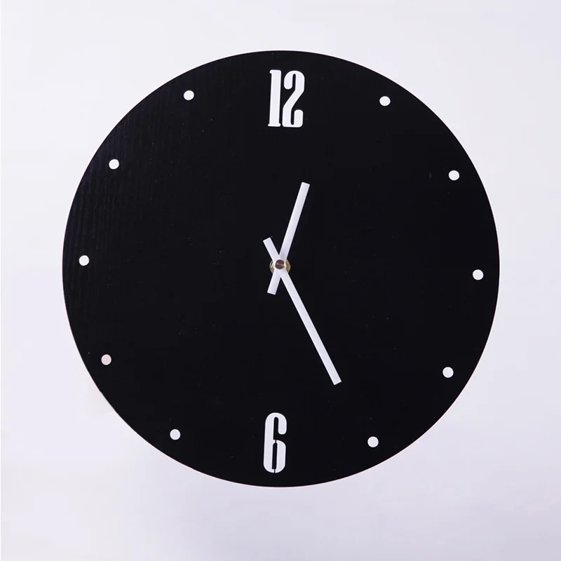 12 дюймовые короткие бесшумные настенные часы большие круглые деревянные висячие