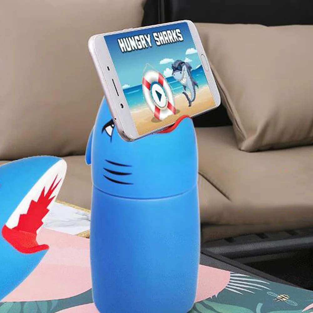 Kitchen Tools Creative cartoon glass 400ML thermos bottle High Temperature Resistant Water Cup for Shark thermal mug termos | Дом и сад