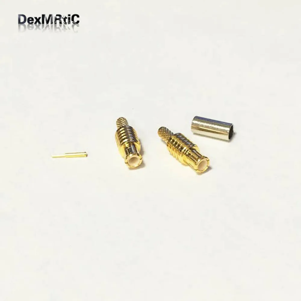 1 шт. RF штекер mcx Штекерный соединитель обжимные клещи для RG316, RG174, LMR100 прямой позолоченный