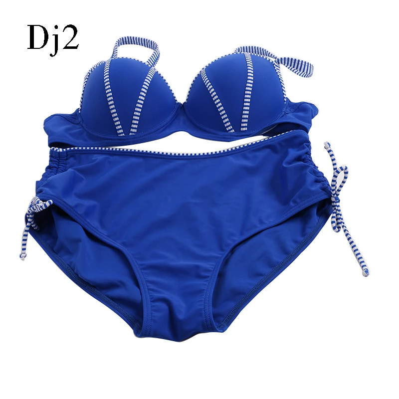 Большой размер купальник высокая талия бикини пуш-ап бразильский сексуальный