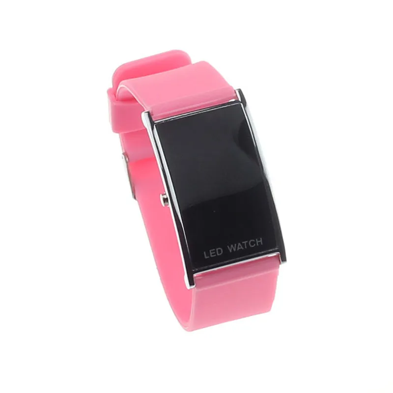 Новые мужские и женские наручные часы с резиновой светодиодной сигнализацией