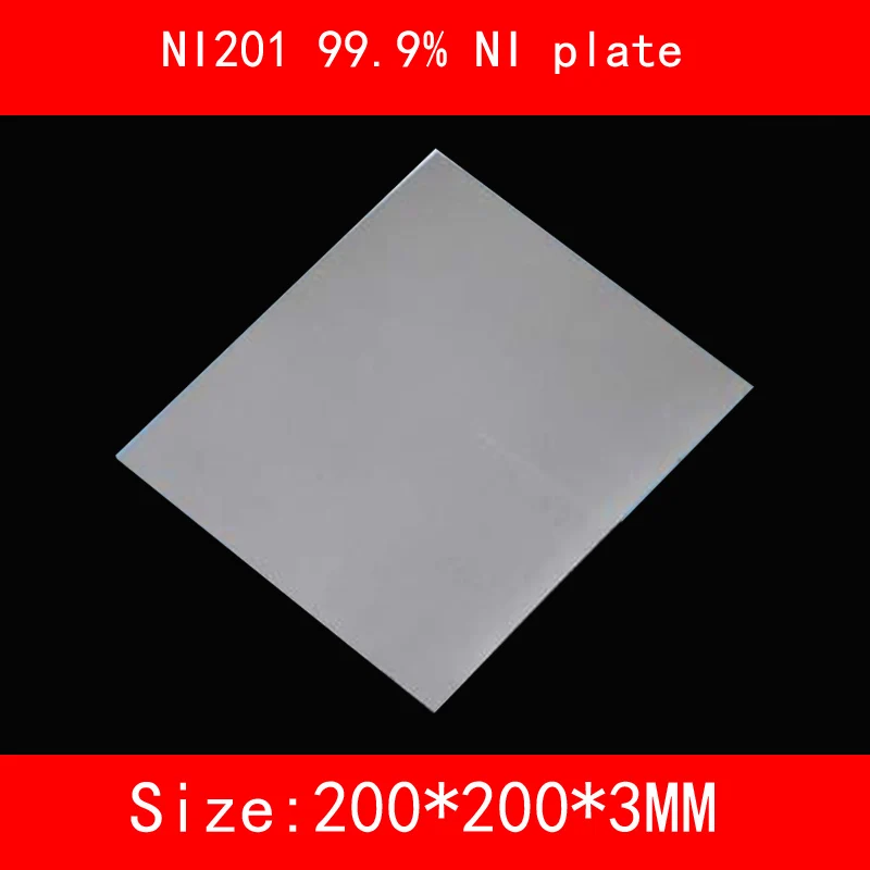 

NI200 99.5% NI plate NI201 99.9% NI plate 200*200*1 мм 2 мм 3 мм толстое гальваническое покрытие/Высокая чистота никелевый анод коррозии сопротивление