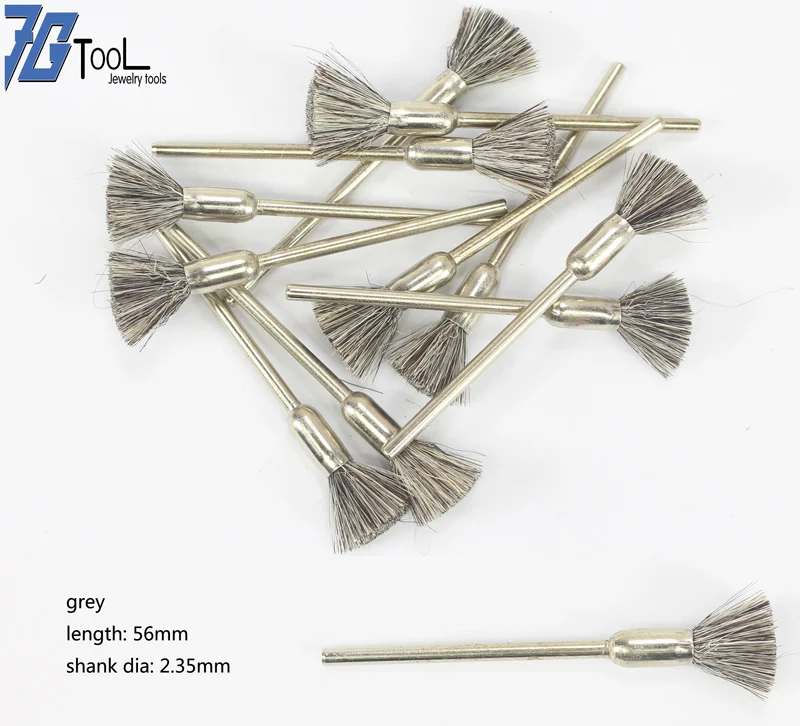 Pen shape grey 5pcs Brass ppin5pcs латунные проволочные щетки Dremel Электрический инструмент круглые щетки дисковая кисть горшок щетка для чашки Dremel Аксессуары для ржавчины Dremel - Цвет: Pen shape grey 5pcs