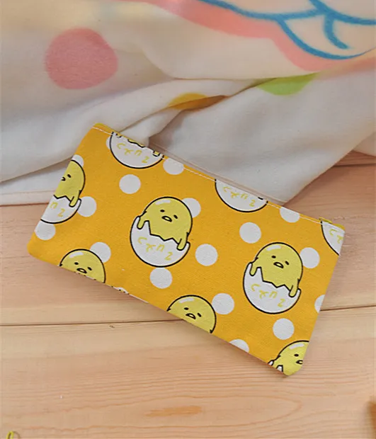 IVYYE, 1 шт., Lazy gudetama, аниме, косметика, сумки, холст, на молнии, школьный пенал, чехол для хранения, ручка, сумка, канцелярские принадлежности, новинка
