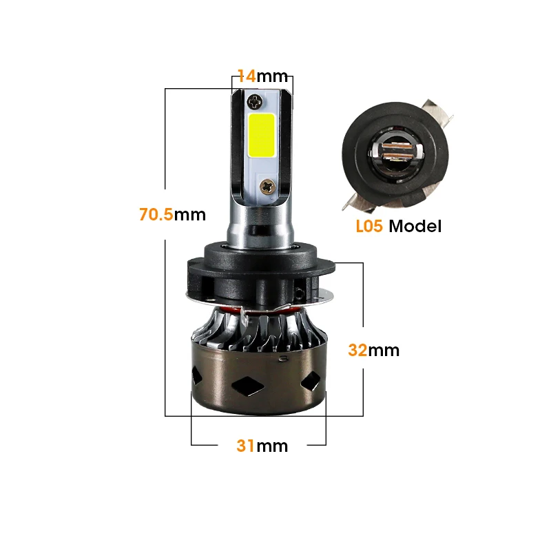 HLXG 2 шт. Led H7 12000LM 24 В h7 canbus для Nissan Qashai automotivo BWM E60 X5 | Автомобили и мотоциклы