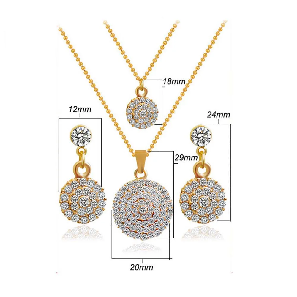 Уникальный дизайн красивое женское колье серьги подвески набор свадебные