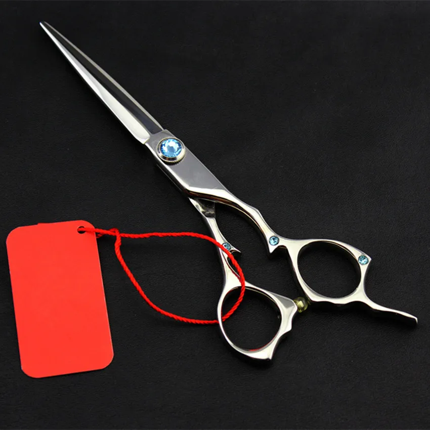 

Upscale Professional 6 inch japan 440c Gem hair scissors set Cutting shears Thinning scissor cut barber hairdressing scissors