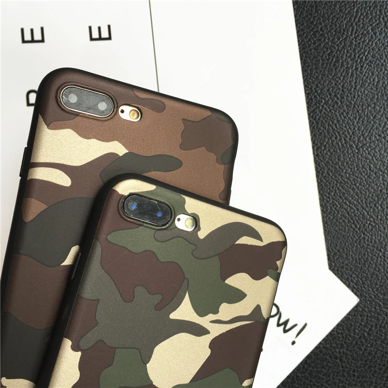 Для IPhone X случае роскоши камуфляж печати чехлы ТПУ телефон для 7 8 6 S плюс Чехол |