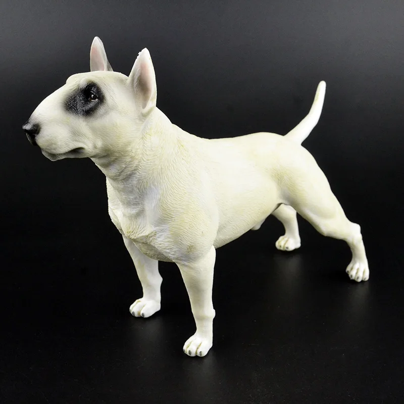 22cm Bull Terrier 1/6 фигурки животных на ферме для домашних животных, милая фигурка собаки 22 см, большие фигурки английского Бультерьера, модель детских игрушек, коллекционный подарок - Цвет: 22cm Bull Terrier