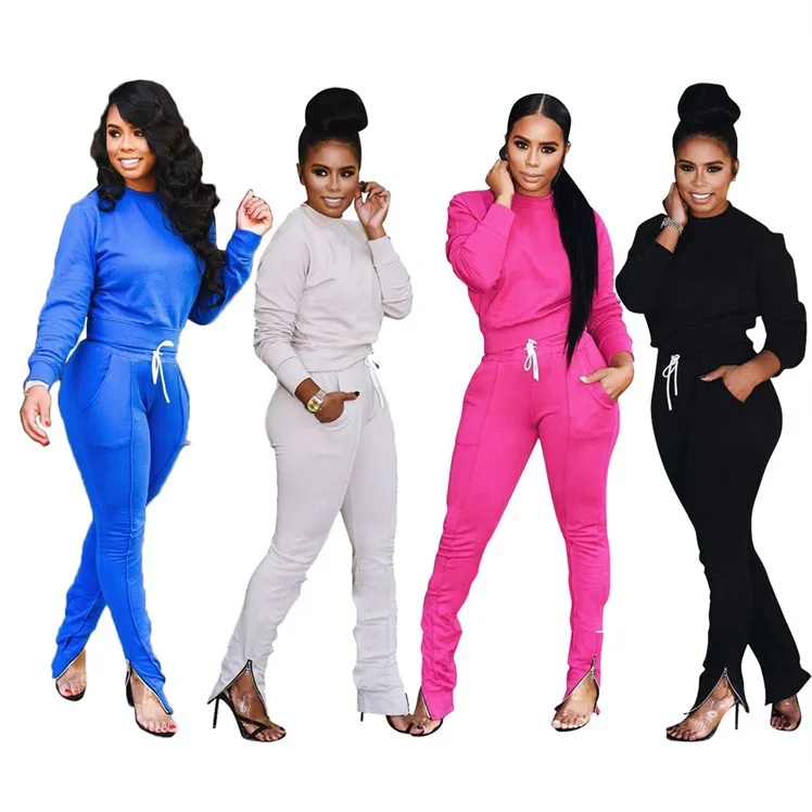 2019 весна осень женские спортивные костюмы для отдыха Европа Америка комплекты