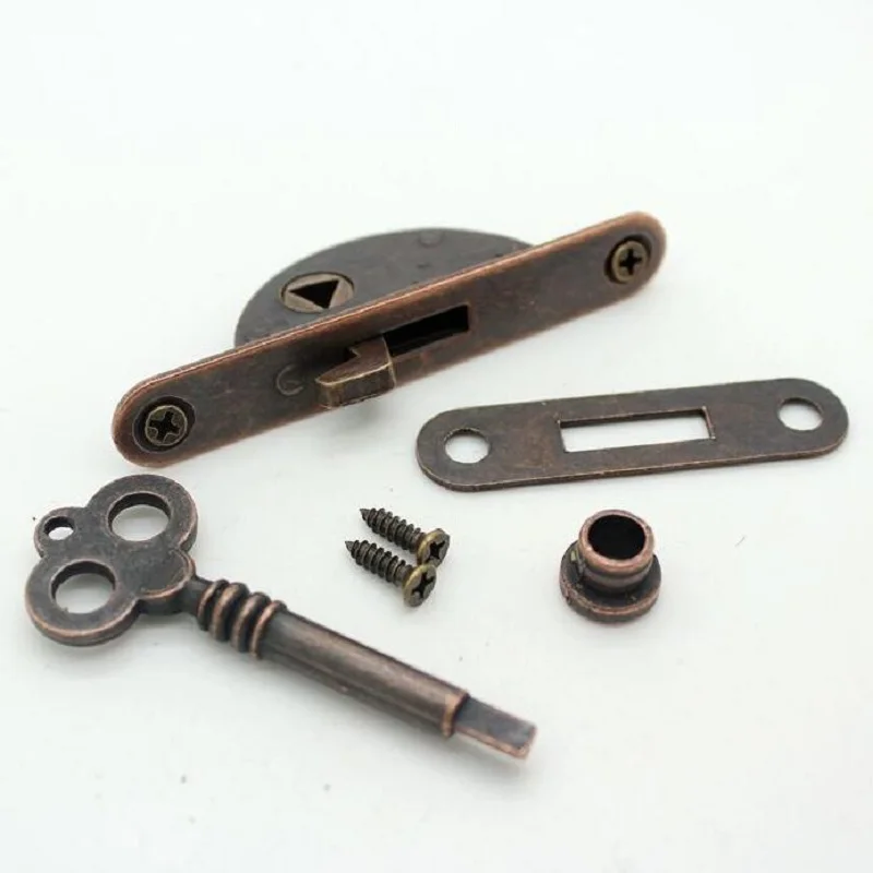 Антикварная мебель замок ящика небольшой бронзовый шкаф счетчик дверной