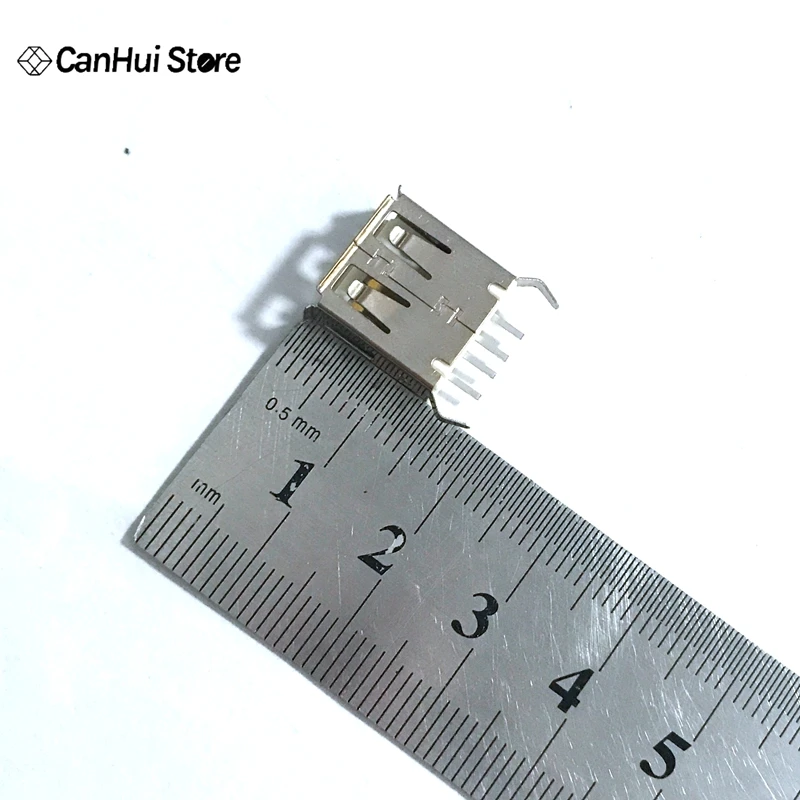 10/20 шт. вертикальный гнездовой разъем USB типа A 180 градусов 4 контактный разъемы 13 7