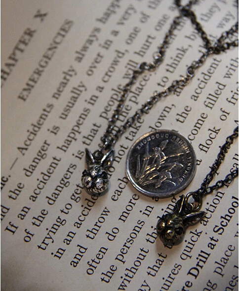 DANGGAO модные милые с рисунком кролик для малышей ожерелье подвеской в виде головы