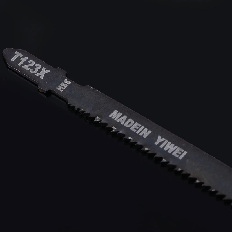 

5 Pcs T123X 4 Inch HCS T-Shank Jigsaw Blades Set For Metal Cutting