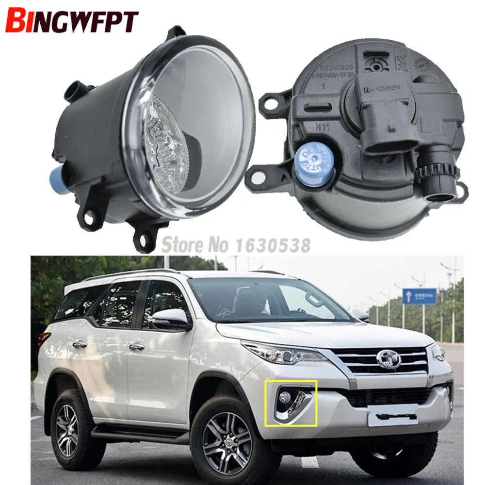 2 шт. супер яркий светодиодный Противотуманные фары белые желтые лампы 81210 06052 для