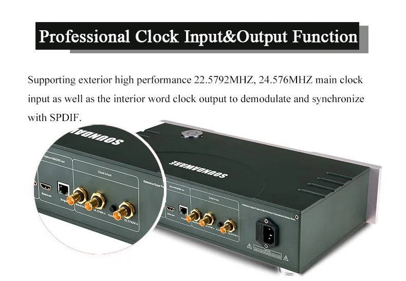 Soundaware D300REF эталонный уровень следующего поколения PCM& DSD цифровой сетевой транспорт USB интерфейс фемто-часы Hifi музыкальный плеер