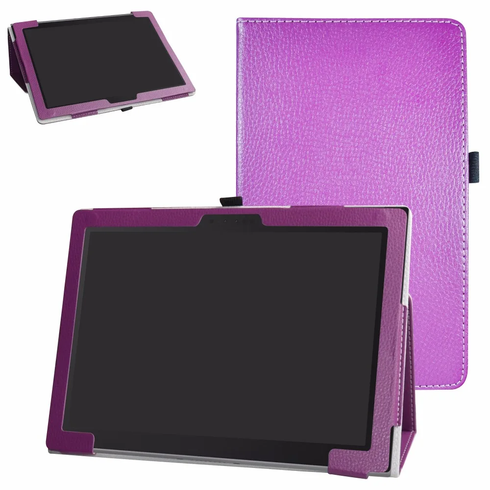 

Case For 11.6" Lenovo Miix 630 Tablet Folding Stand PU Leather cover with Magnetic closure