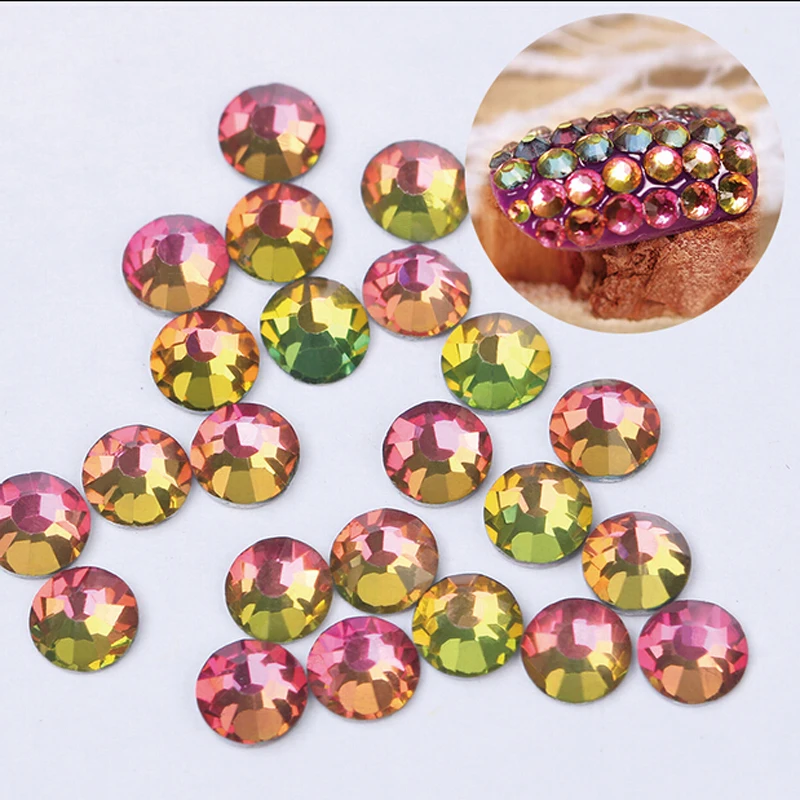 Дизайн ногтей наращивание ресниц Радуга супер блестящий SS3 SS30 Сделай Сам без