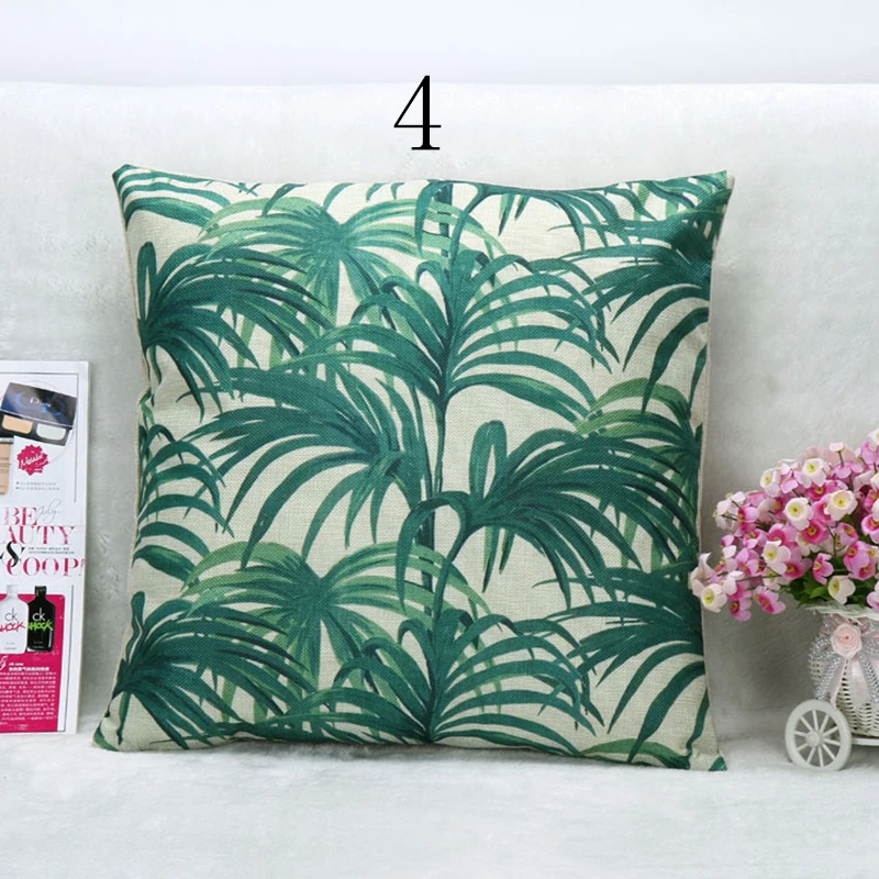 Роскошный стильный набор подушек с чернильным рисунком растений декоративная