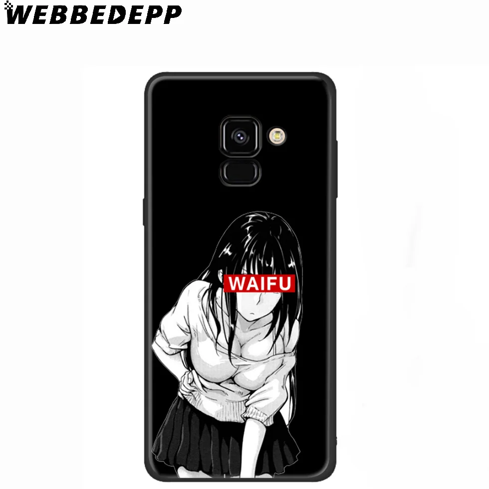 WEBBEDEPP Sugoi Senpai Anime waifu Silicone Case for Samsung Galaxy A3 A5 A6 A7 A8 A9 A10 A20 A30 A40 A50 A70 M10 M20 M30 |