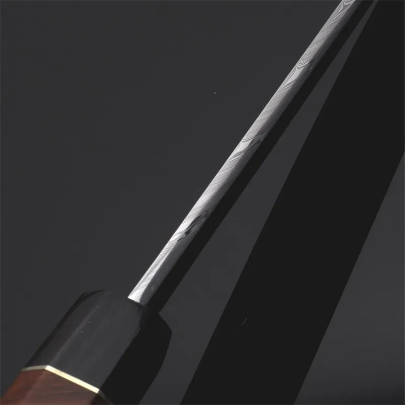 Японский нож Сакай для суши сашими из швейской дамасской стали с порошковым