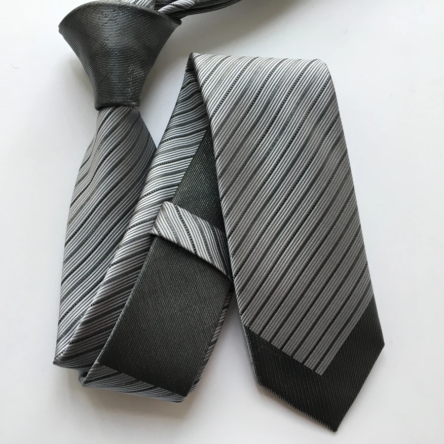 

Fashion Slim Ties Jacquard Woven High Quality Necktie Solid Knot with Diagonal Striped Cravat for Men Free Shipping