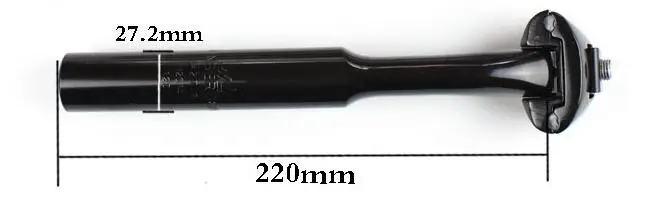 27.2-220MM Black Q850 дорожное Сиденье труба 25,4/27,2*220 мм Ретро столб алюминиевый ножевой Тип сиденье бар после дрейфующих ветра сидя трубка Велосипедное Сиденье пост - Цвет: 27.2-220MM Black