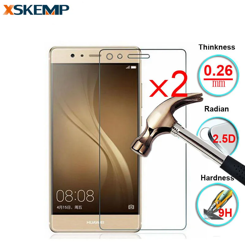 Закаленное стекло 9H премиум-класса для Huawei Nova Lite P8 (5 2) P10 2017 дюйма 5 1 Plus 2 V9 Защитная