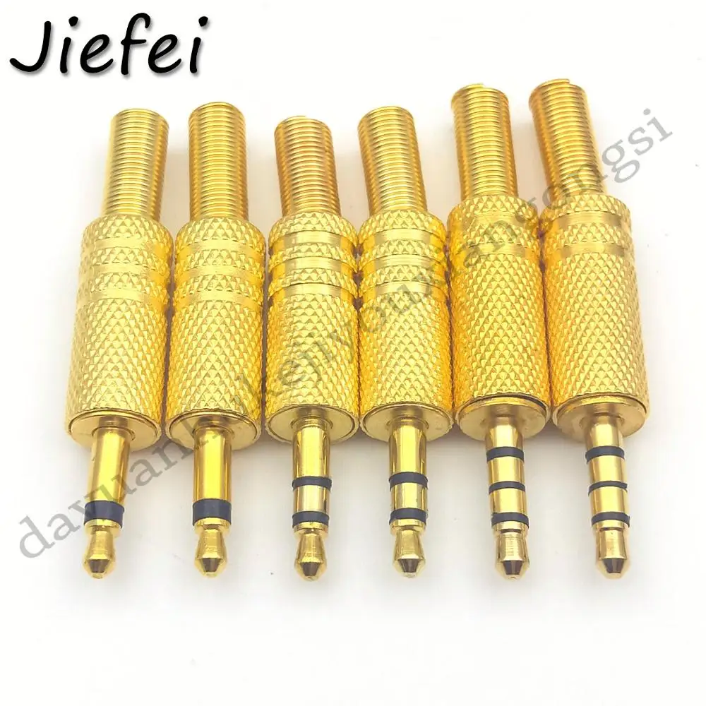 Аудио адаптер с моно стереоразъемом 2 шт. золотистый 1/8 дюйма 3 5 мм 4 полюса